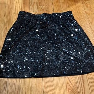 Garnet Hill sequin mini skirt